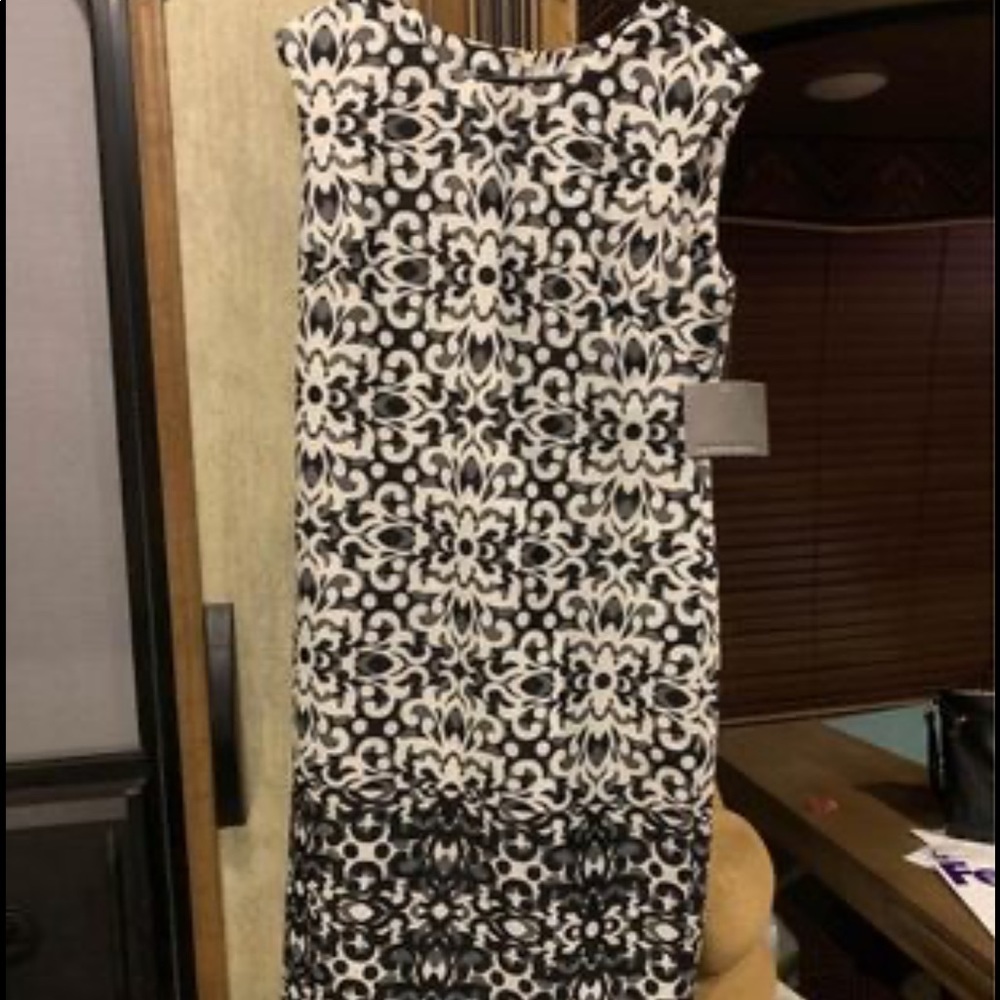 Below the knee form fitting dress